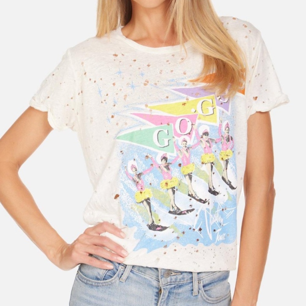 Lauren Moshi The Go-Go's Distressed T-Shirt